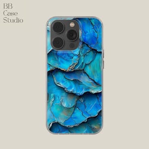 Green Mollusk Shell |Paua Shell Phone Case for iPhone 16Pro, 14, 13, 12, 11, SE, Samsung S25 Edge, A15, S21, S23, Pixel 9A, 8 Pro