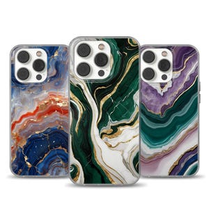大理石の電話カバー ダイクリスタルケース iPhone 16、15、14、13、12、Samsung S24Ultra、S23FE、S22、A15、A14、Pixel 9Pro、8A、7Pro用
