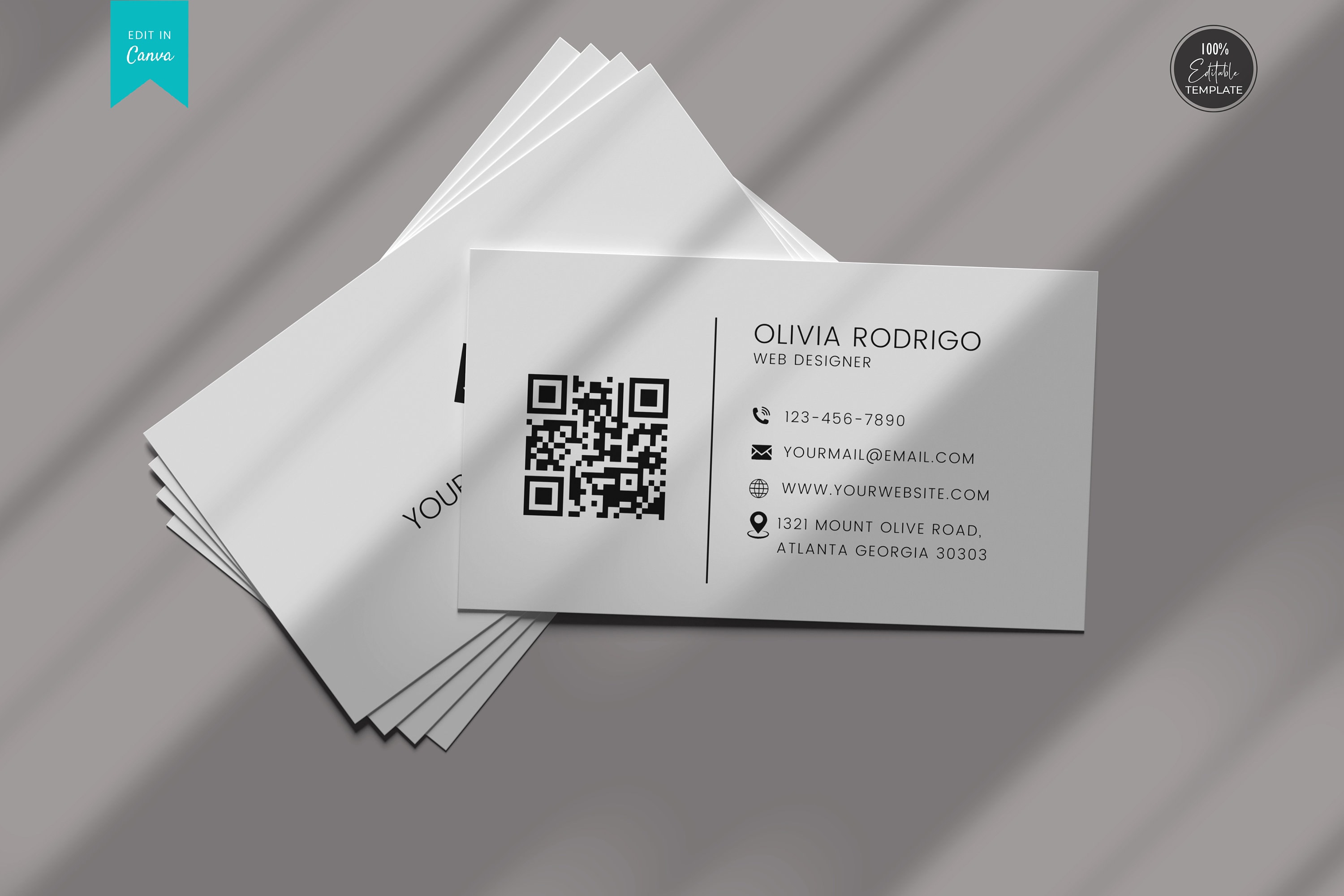 QR Code Business Card Template Editable Business Card Etsy India qr-code-business-card-template-editable-business-card-etsy-india