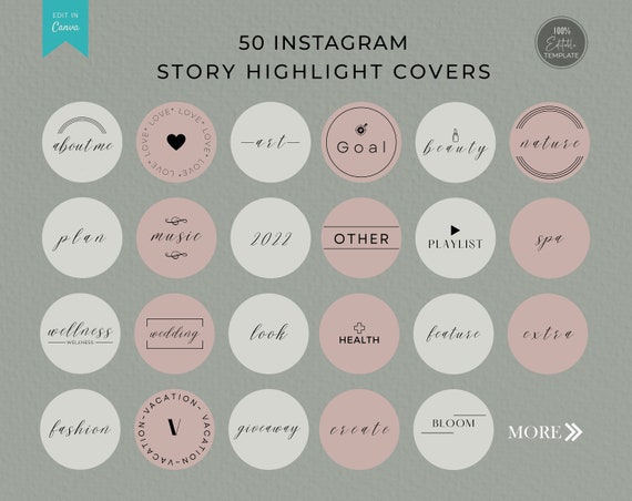 Boho Instagram Highlight Covers Neutral Small Business - Etsy