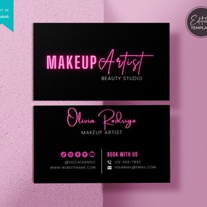 Glitter Makeup Artist Tarjeta de presentación 500 Tarjetas de - Etsy México Glitter Makeup Artist Tarjeta de presentación 500 Tarjetas de - Etsy México