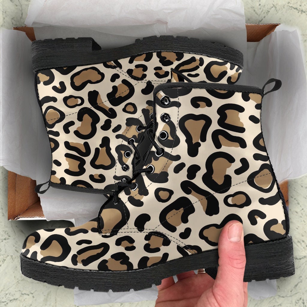 Giraffe Print Boots - Etsy