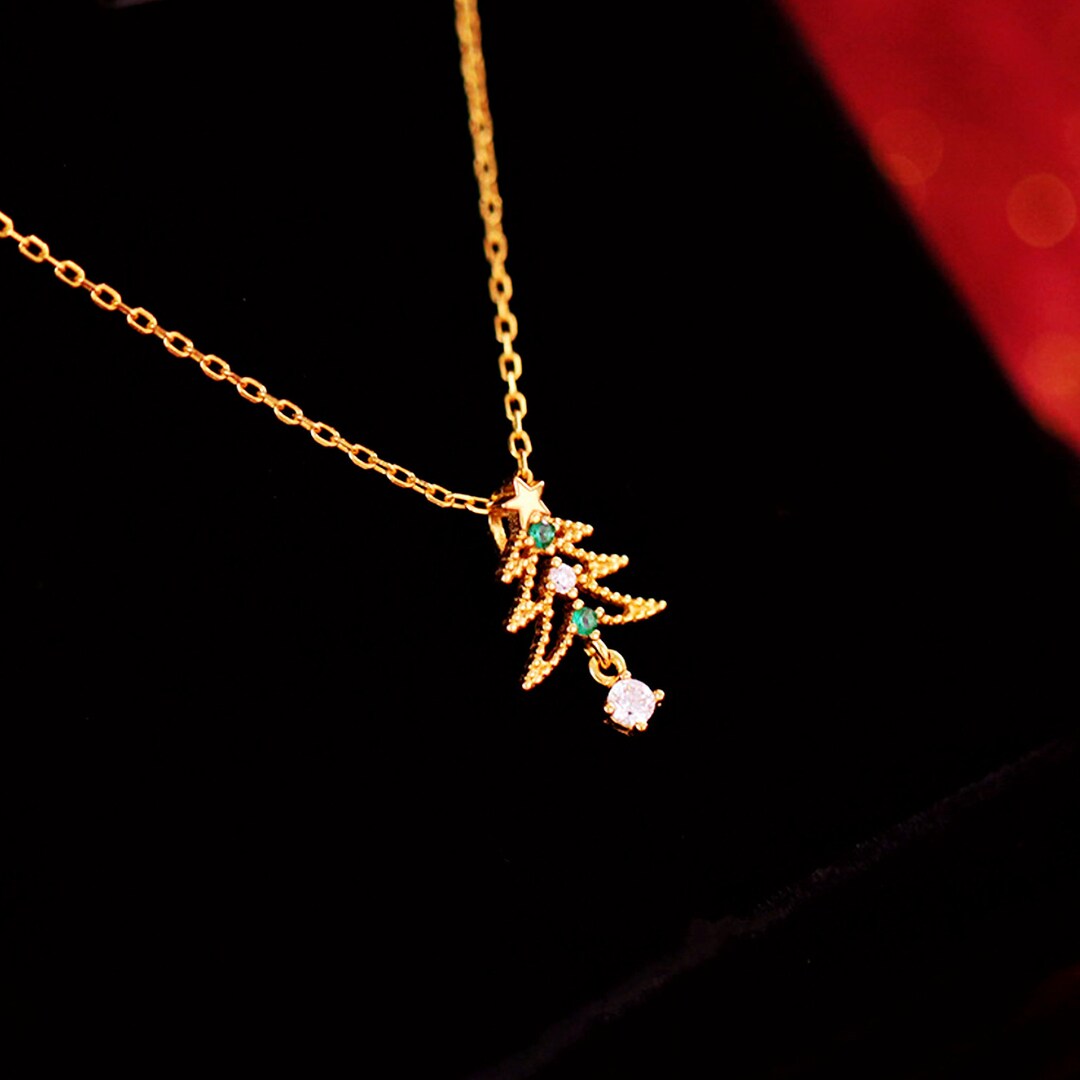 Tisento Classic Gold Plating Short Necklace Christmas Collection main image 1