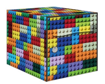 Pegatina Pegatina Decoración Buzón LEGO Ladrillo Multicolores