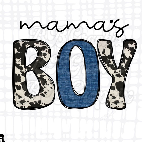 Cow Mamas Boy PNG, Mamas Boy PNG, Boy Mom PNG, Boy shirt png, Mothers Day png, Sublimation Design, Printable Mamas boy, Retro Sublimation