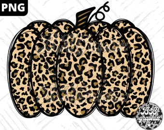 Leopard Print Pumpkin PNG, Fall PNG, Cheetah pumpkin PNG, Autumn Design, Pumpkin Sublimation, Fall Clipart, Pumpkin Fall Design, Mug Design