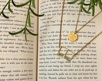 Book Necklace Set Bookish Jewelry Bookworm Gift Book Lover Gift Librarian Teacher Writer Book Charm Open Book Pendant Books Over People