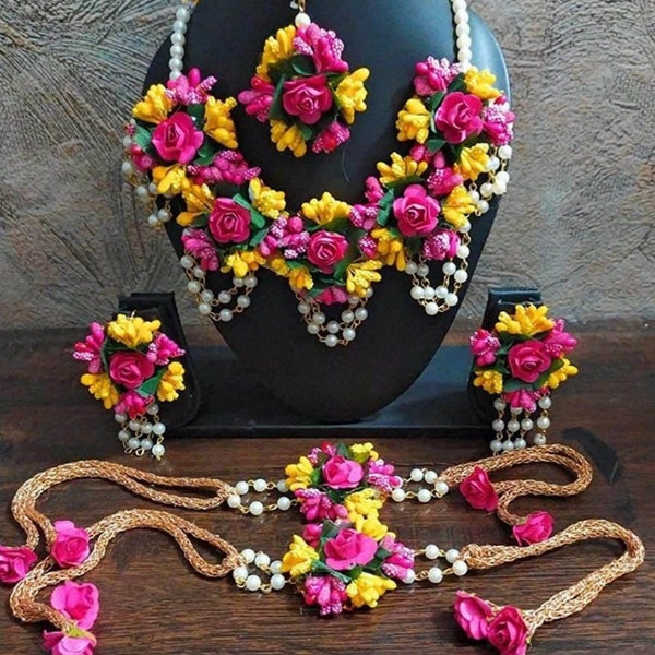 Flower Jewelry Haldi Etsy
