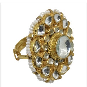 Anello regolabile Pacchi/ indiano/ pakistano/ punjabi/ perline/ anello di fascia alta