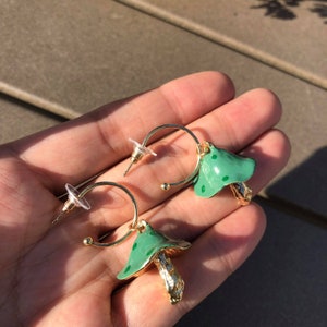 Super Cute Mushroom Earrings, High Quality Hypoallergenic Earrings;1.65&quot;