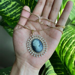 Beautiful Cameo Necklace, High Quality Chain 30”,  Cameo Size (2*1.5”)