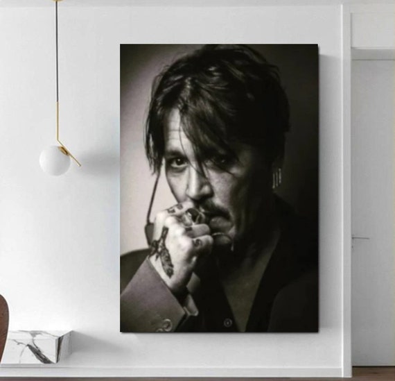 Johnny Depp Posterjohnny Depp Canvas Wall Art Music Print - Etsy Canada