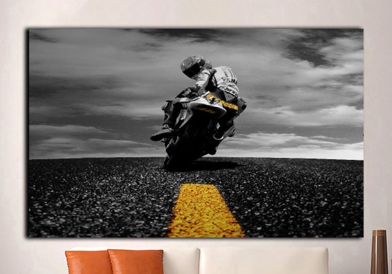 Valentino ROSSI  Best of Motorgp Canvas Print wall home Decor choose your size 
