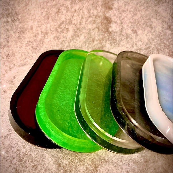 Decorative Rolling Trays, any color, customizable, opaque, custom made, smoker set, grinder kit, smoke, herb, weed, epoxy