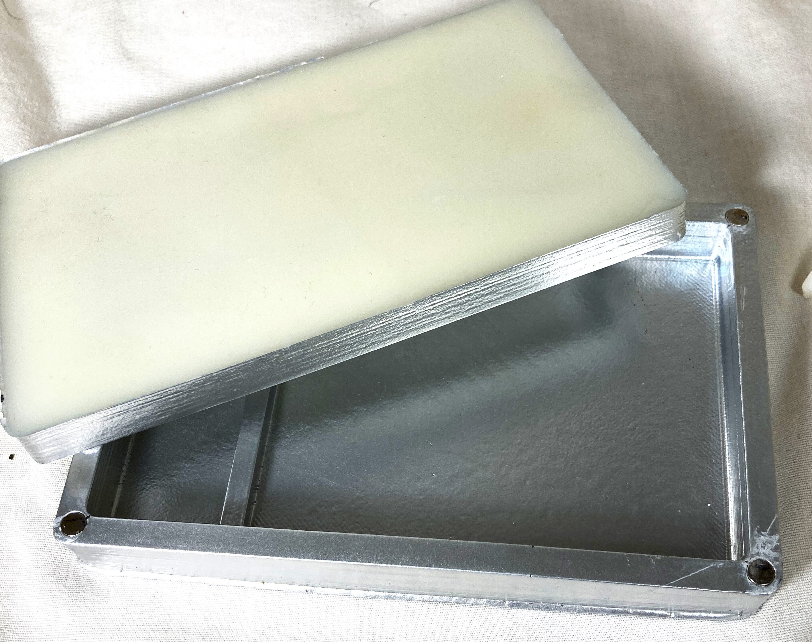 Rolling Tray Box Silver and White 6x4x1 Inch Etsy