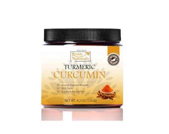 Poudre de curcuma et de curcuma - Supplément à base de plantes Reddy Naturals (4,2 oz)