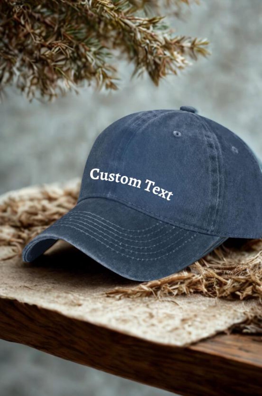 Text Hats Custom Text Hats, Personalized Vintage Baseball Cap Hats, Mom or Dad ...