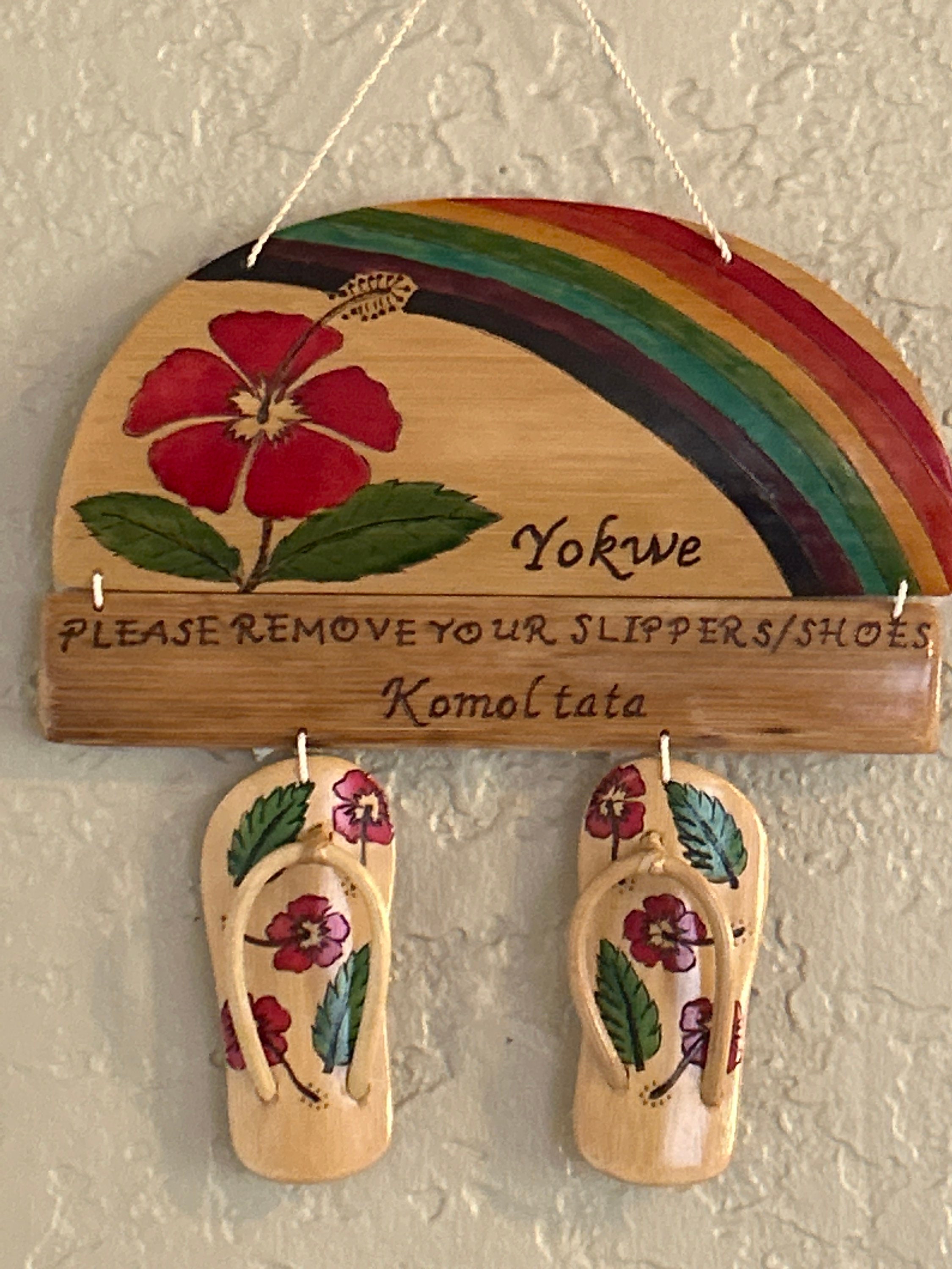 Please remove your slippers wall decor etsy