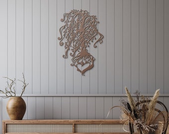 Weeping Willow Tree Metal Wall Art, Willow Anniversary Gifts, Metal Tree Wall Art, Large Outdoor Metal Wall Art, 9th Anniversary Gift