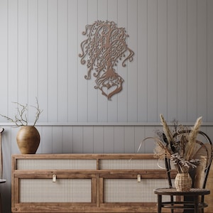 9th Anniversary Gift, Willow Anniversary, 9th Wedding Anniversary Gift, Willow Tree Art, Willow Tree Gift, Willow Tree Metal Wall Art