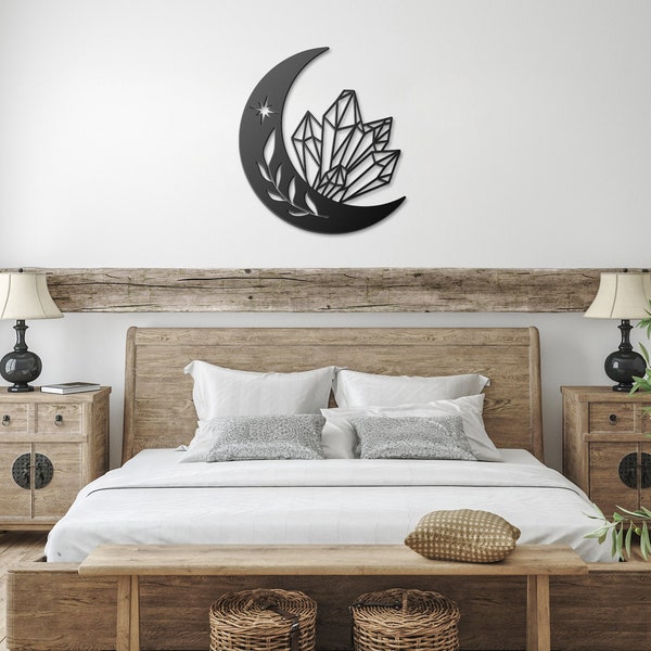 Metal Half Moon Wall Art Etsy