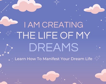 Manifestation Journal Printable, Digital Manifestation Guide, Law of Attraction Workbook, Manifesting Journal, Manifestation Workbook