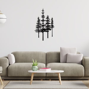 Pine Tree Wall Art, Metal Pine Tree Wall Decor, Metal Tree Wall Art, Pine Tree Metal Wall Art, Pine Tree Art, Forest Wall Art, Metal Trees