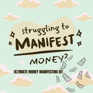 Diario de manifestación de dinero, Libro de trabajo de manifestación de dinero, Tarjetas de afirmación de dinero, Kit de manifestación de dinero, Dinero manifiesto, Abundancia