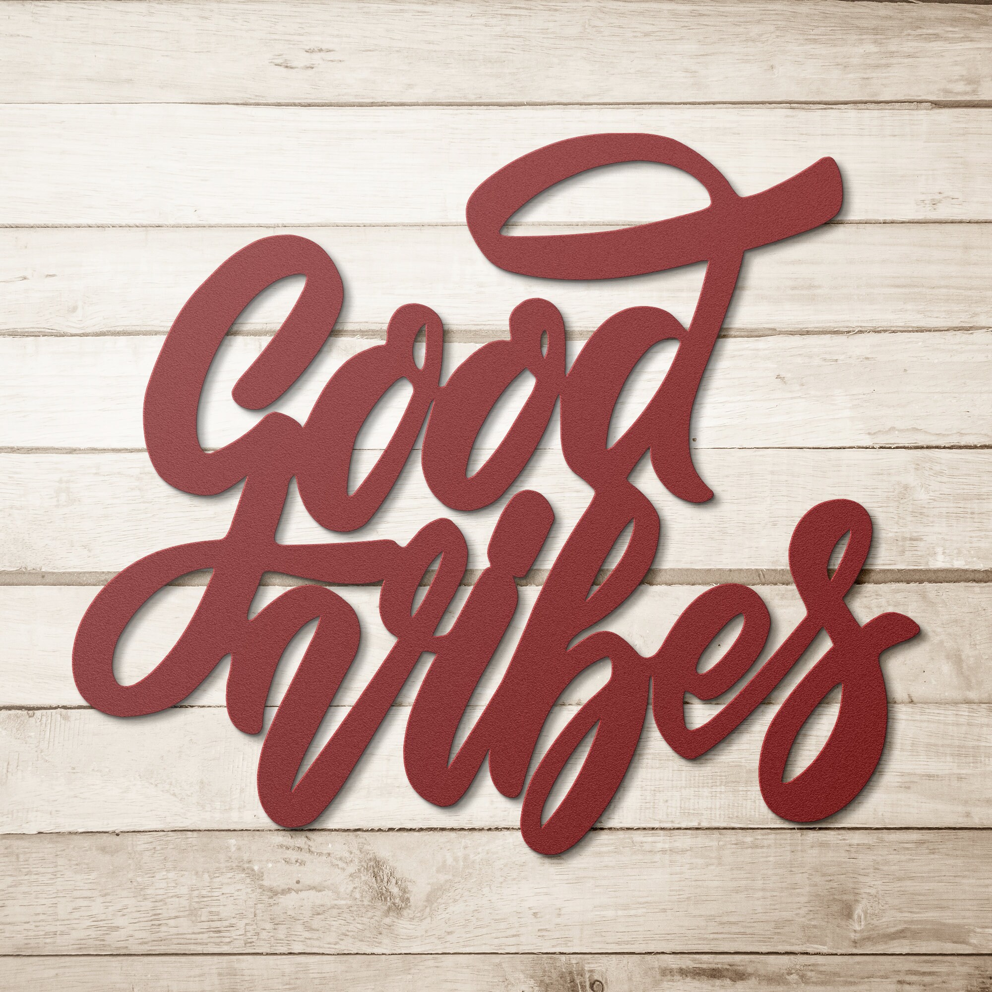 Metal Good Vibes Sign Good Vibes Wall Art Good Vibes Sign Etsy