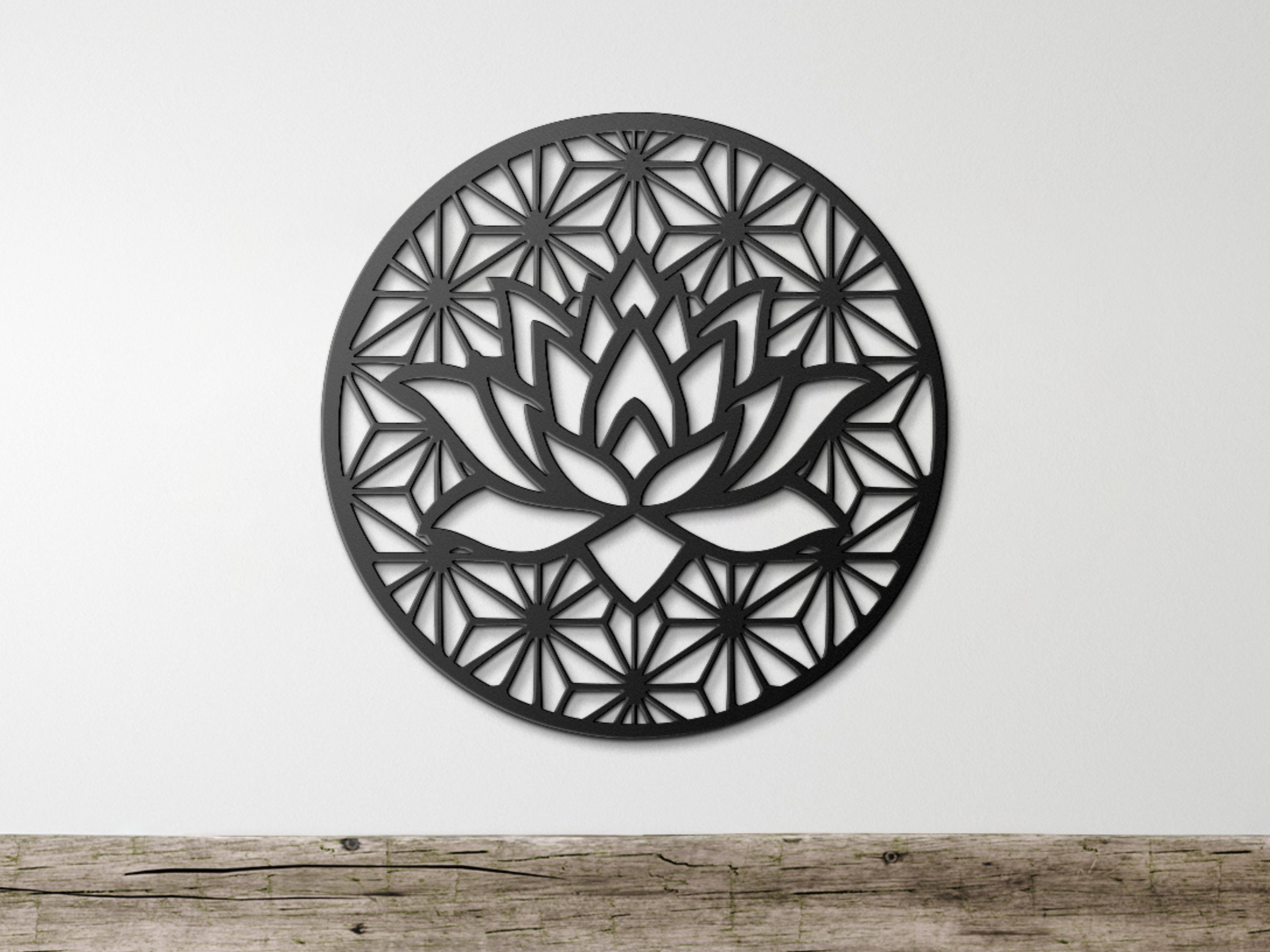 Lotus Metal Wall Art Lotus Flower Wall Art Mandala Wall Art Etsy