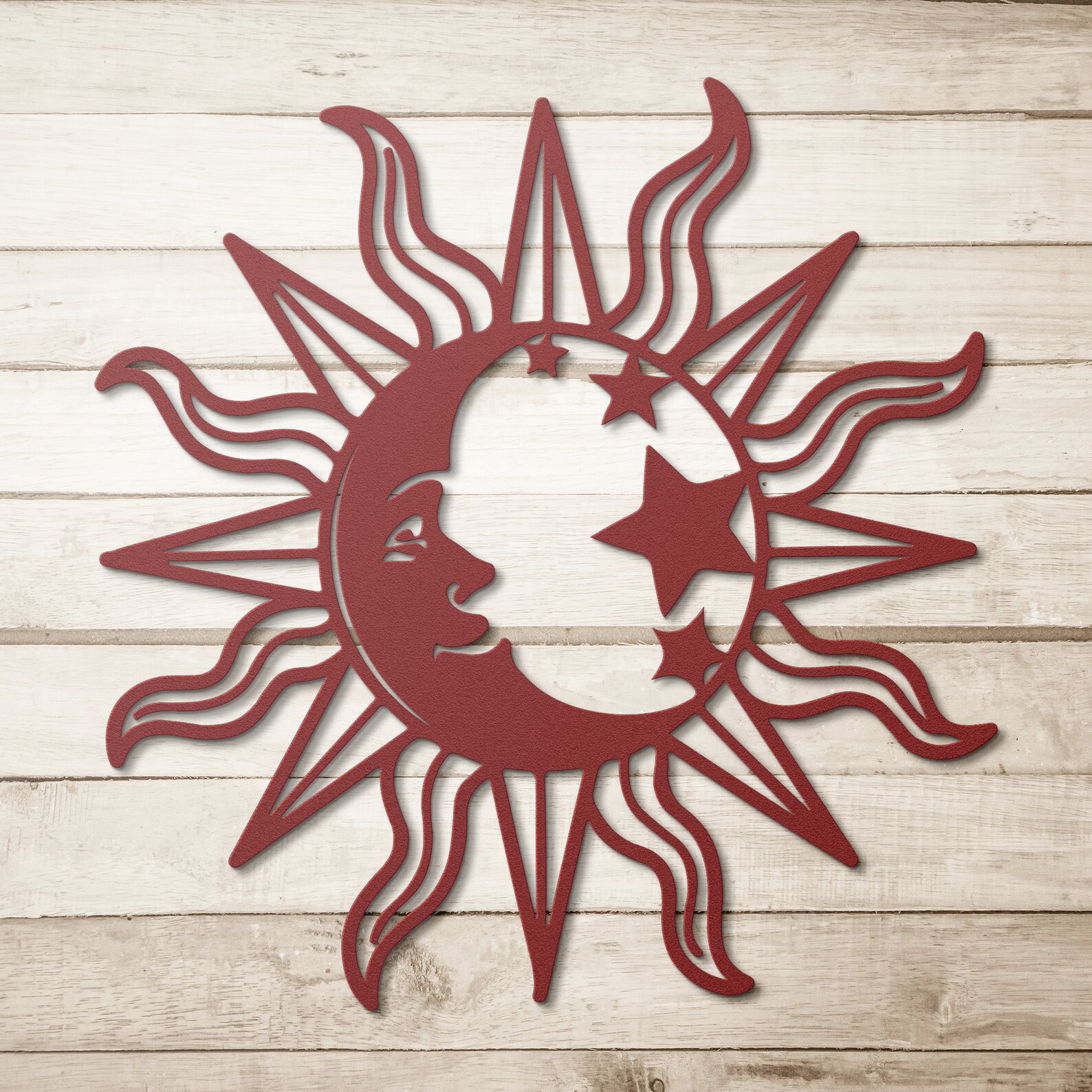 Sun and Moon Wall Art, Sun Moon Metal Wall Decor, Celestial Wall Decor