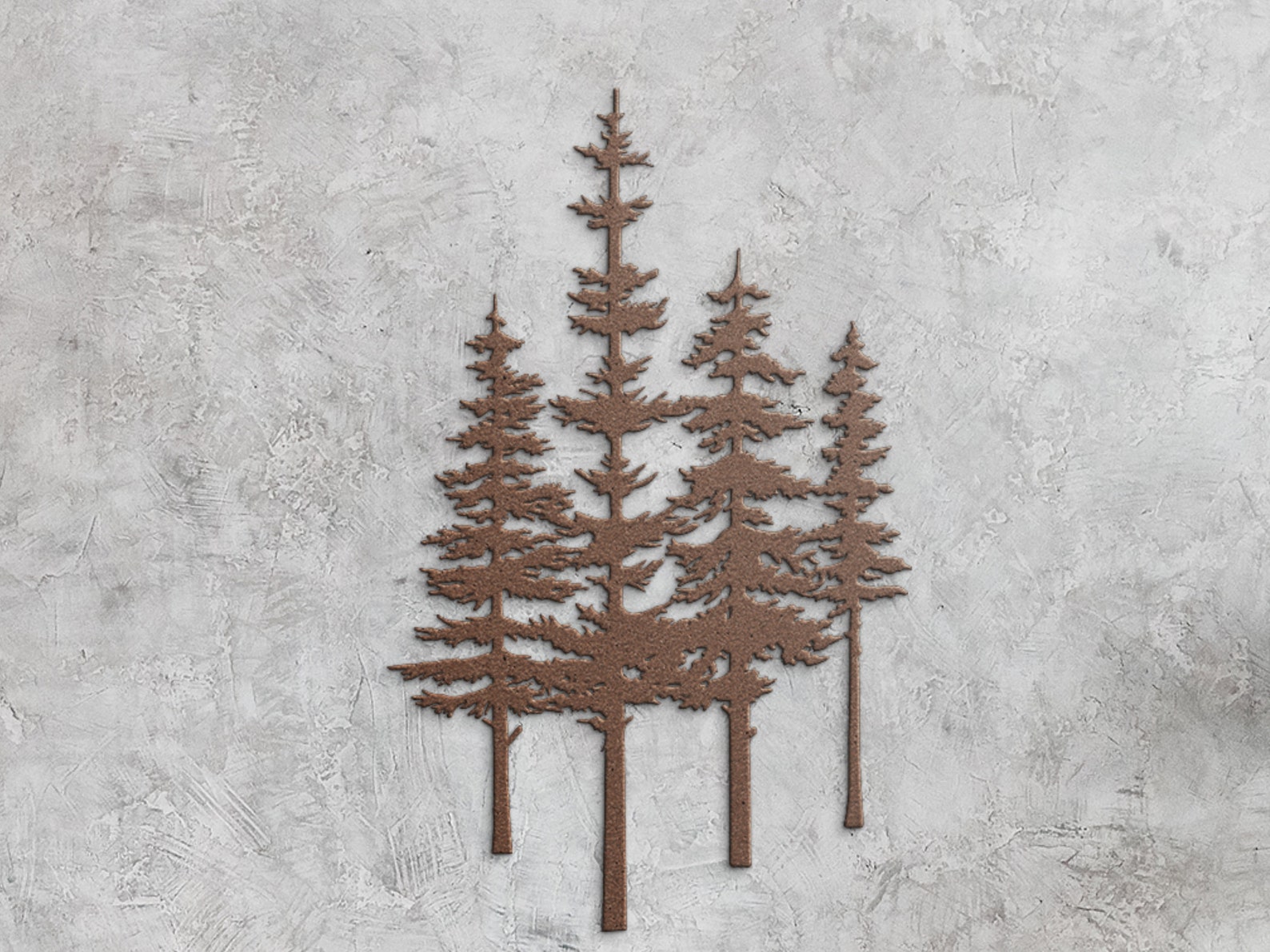 Pine Tree Wall Art, Metal Pine Tree Wall Decor, Metal Tree Wall Art