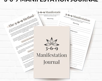 369 Manifestation Journal Printable, 369 Manifest Journal, 369 Method, 369 Manifestation Method, 369 Journal Digital, 369 Manifestation
