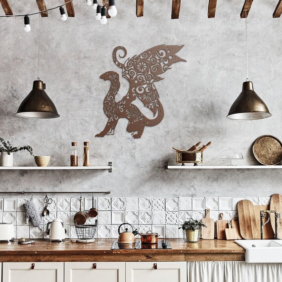 Dragon Metal Wall Art Dragon Metal Art Dragon Wall Decor - Etsy