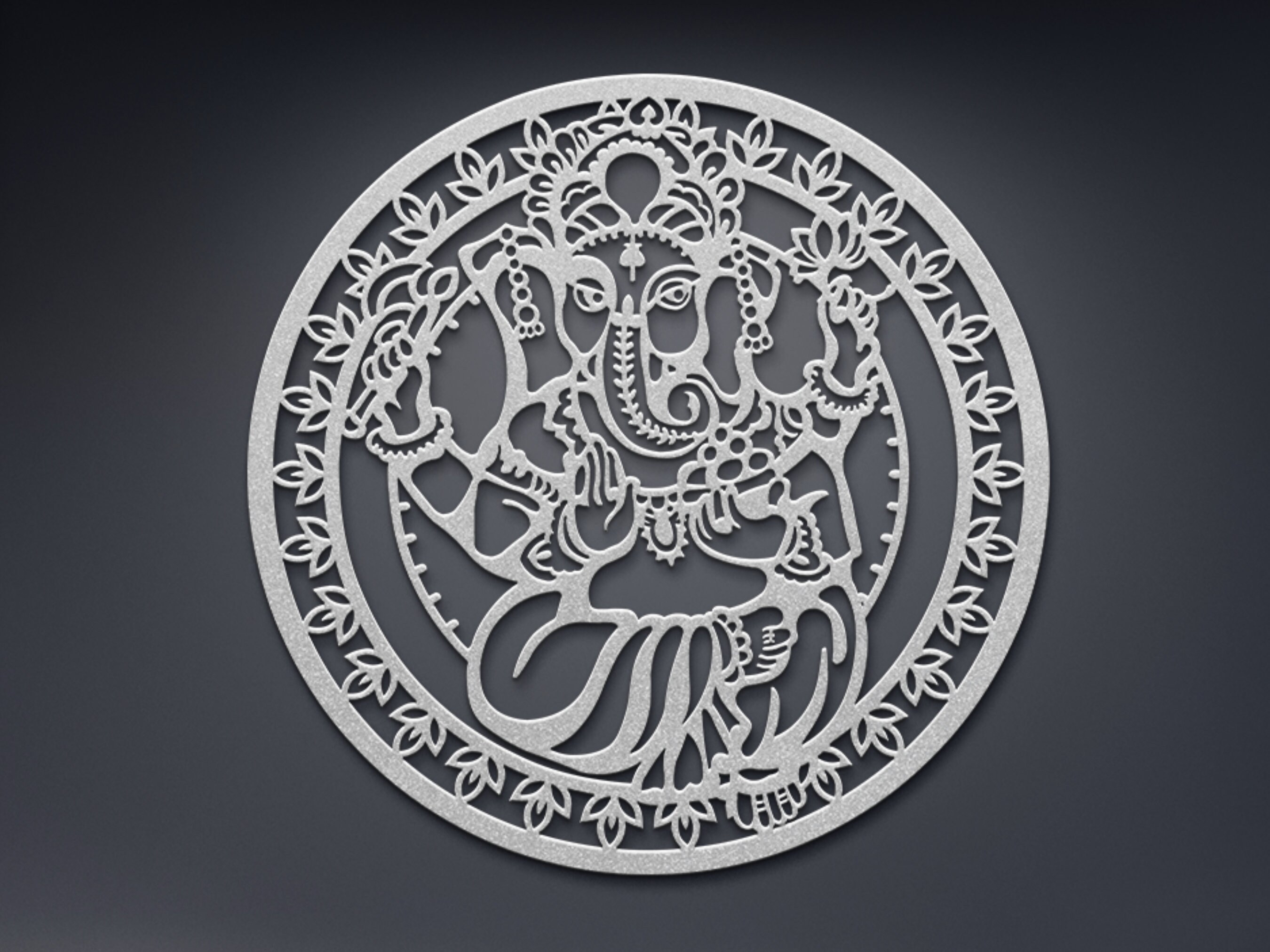 Ganesha Metal Wall Art, Ganesha Wall Decor, Hindu Wall Art, Ganapati