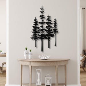 Pine Tree Wall Art, Metal Pine Tree Wall Decor, Metal Tree Wall Art, Pine Tree Metal Wall Art, Pine Tree Art, Forest Wall Art, Metal Trees