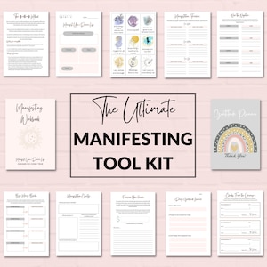 Manifestation Journal Bundle, Manifestation Kit, Manifestation Journal Printable, Manifestation Workbook, Manifestation Affirmation Cards