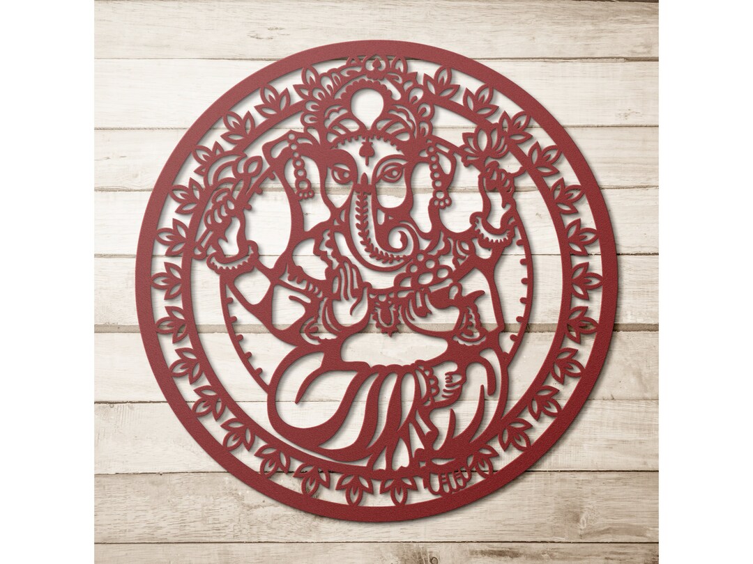 Ganesha Metal Wall Art, Ganesha Wall Decor, Hindu Wall Art, Ganapati