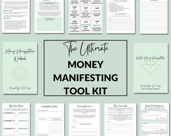 Money Manifestation Journal Bundle, Money Manifestation Workbook, Printable Money Affirmation Cards, Money Manifestation Kit, Manifest Money