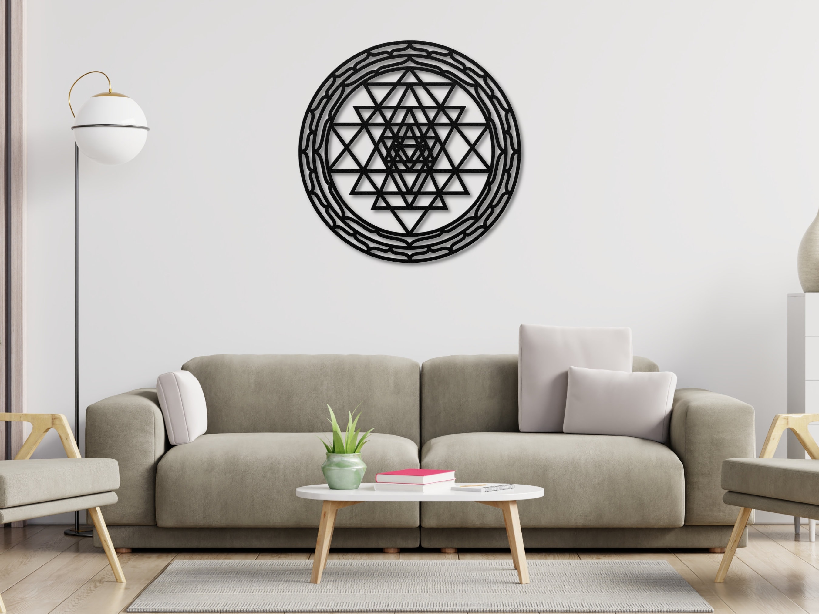 Sri Yantra Wall Art Metal Sri Yantra Wall Decor Shri Yantra - Etsy