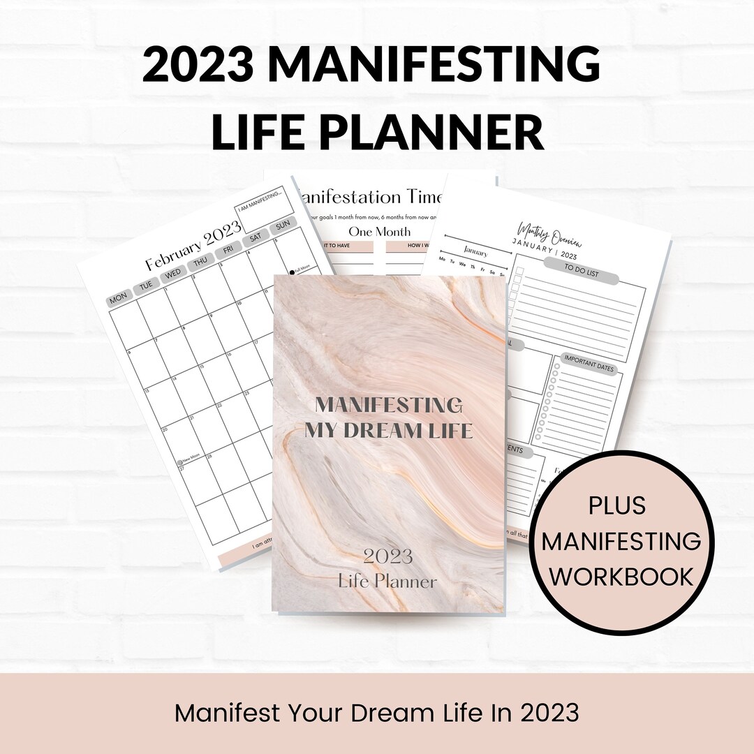 Manifestation Planner Printable 2023 Manifestation Journal - Etsy