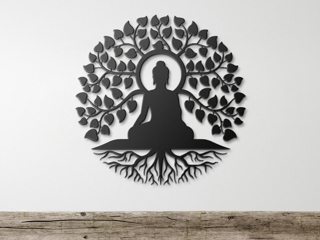 Buddha Wall Art, Buddha Metal Wall Art, Buddha Wall Decor, Tree of Life Wall Art, Spiritual Wall