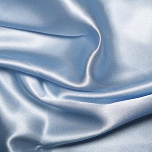 Satin Fabric (58 Inches) - Baby Blue Plain Per Metre