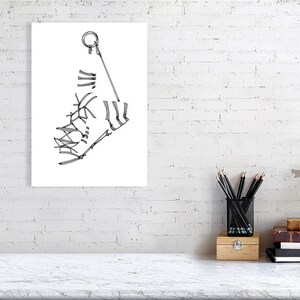 Shibari Art Print Giclée Print Illustration Pen And Ink Drawing