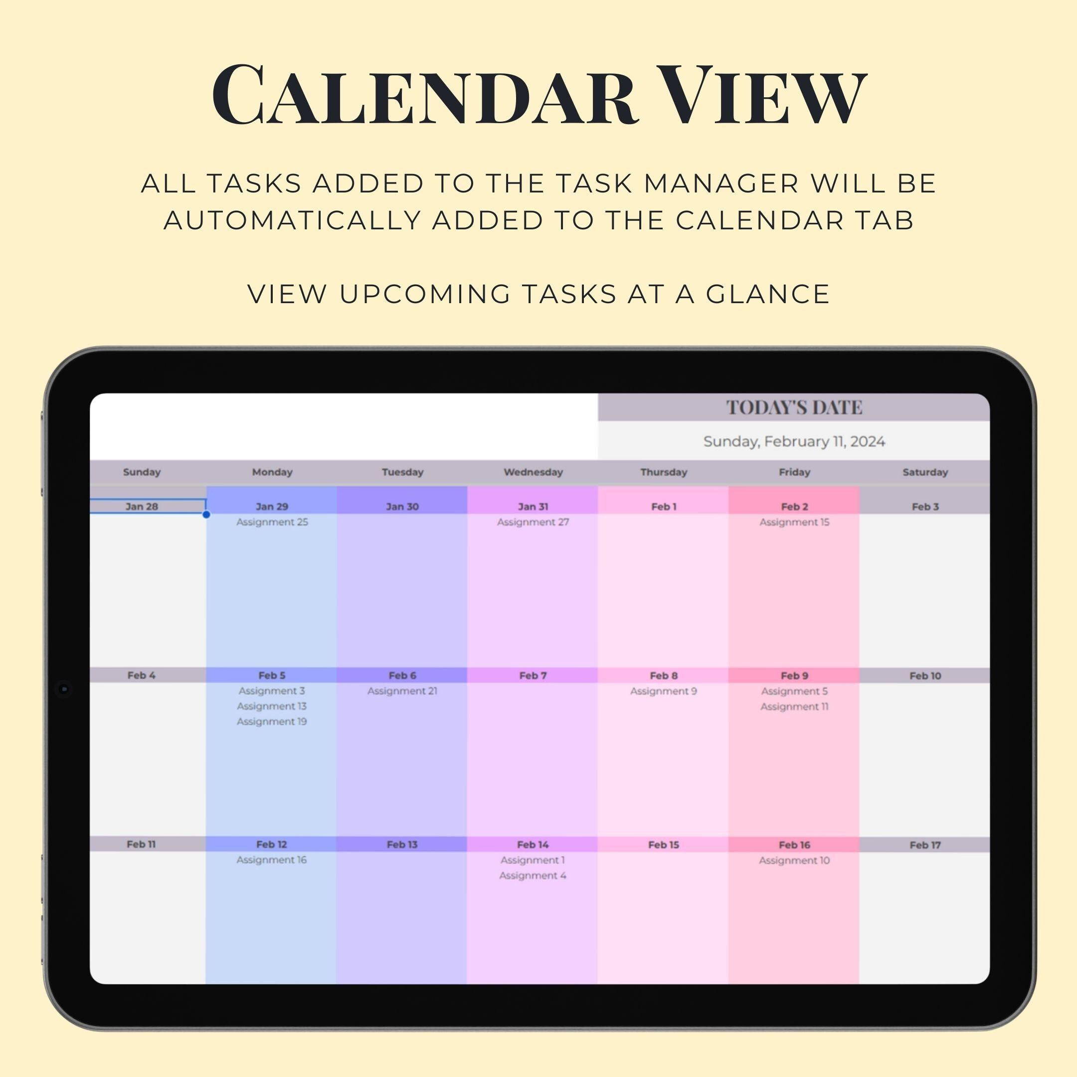 Google Sheets Task Tracker Template to Do List Task Manager ...