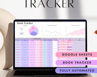 Digitaal leesdagboek: Google Spreadsheets-boekentracker en logboeksjabloon voor persoonlijk bibliotheekbeheer Checklist digitale boekenverlanglijst boekenplank