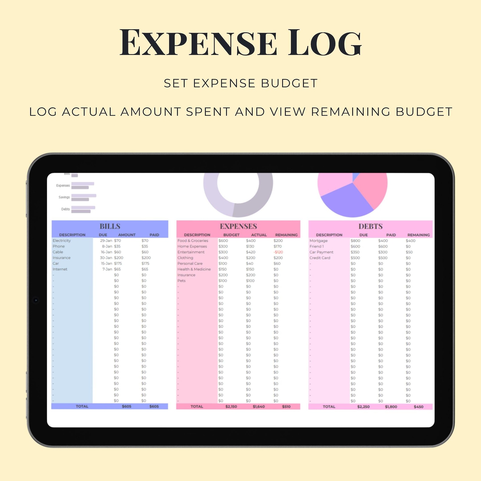 Budget Template Google Sheets Excel Expense Tracker Monthly Budget ...