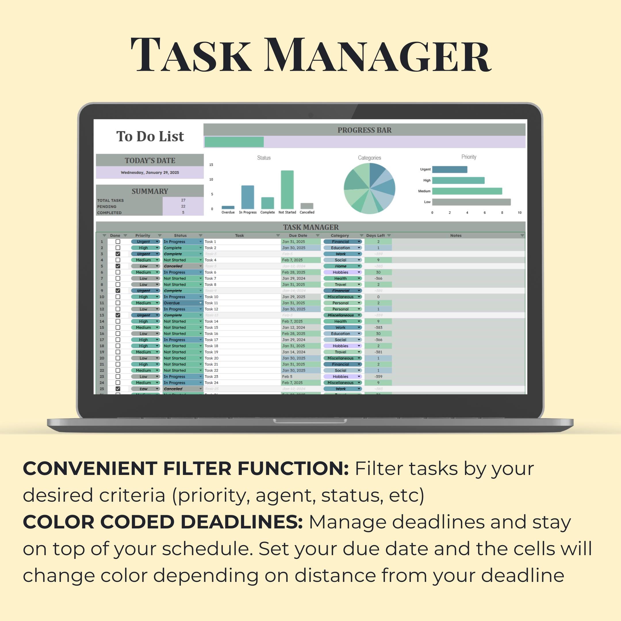 Google Sheets CRM Client & Task Tracker Invoice Customer Payment ...