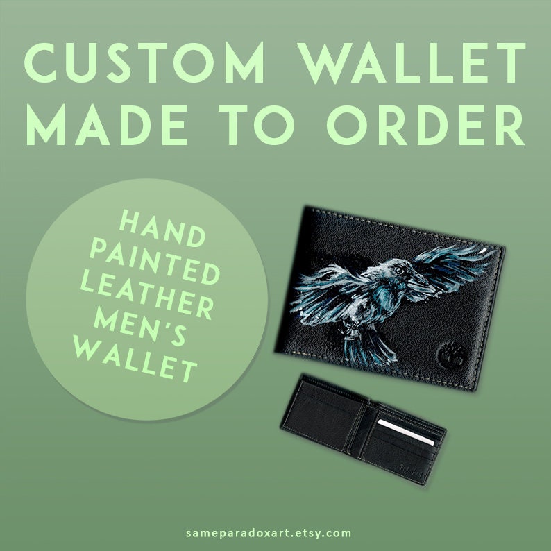 Hand Painted Wallet – Heba's Closet