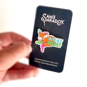 Pin de esmalte Fox Artist - Pin de lapela prateado, design fofo de raposa, presente exclusivo para amigo, acessório para amantes de animais